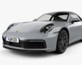 Porsche 911 Carrera 4S coupe 2022 3d model