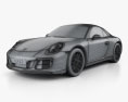 Porsche 911 Carrera GTS cabriolet 2020 3d model wire render