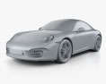 Porsche 911 Carrera 4 クーペ 2020 3Dモデル clay render