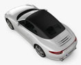 Porsche 911 Carrera 4 S cabriolet 2020 3d model top view