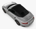 Porsche 911 Turbo cabriolet 2020 3Dモデル top view