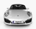 Porsche 911 Turbo S cupé 2020 Modelo 3D vista frontal