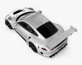 Porsche 911 GT3 R 2022 3D模型 顶视图