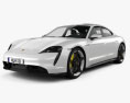 Porsche Taycan Turbo S 2022 3d model