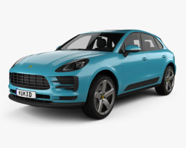 Porsche Macan S with HQ interior 2020 3D model