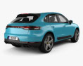 Porsche Macan S with HQ interior 2020 3d model back view
