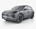 Porsche Macan GTS 2020 3d model wire render