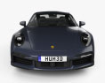 Porsche 911 Turbo S купе 2022 3D модель front view