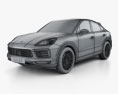 Porsche Cayenne S クーペ 2020 3Dモデル wire render