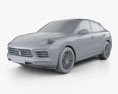 Porsche Cayenne S クーペ 2020 3Dモデル clay render