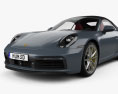 Porsche 911 Carrera 4S cabriolet HQインテリアと 2019 3Dモデル