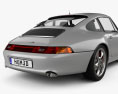 Porsche 911 Carrera 4S クーペ HQインテリアと 1997 3Dモデル