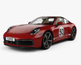 Porsche 911 Targa 4S Heritage HQインテリアと 2021 3Dモデル