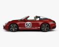 Porsche 911 Targa 4S Heritage HQインテリアと 2021 3Dモデル side view