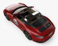 Porsche 911 Targa 4S Heritage HQインテリアと 2021 3Dモデル top view
