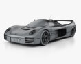 Porsche Schuppan 962CR 1994 3Dモデル wire render