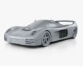 Porsche Schuppan 962CR 1994 3Dモデル clay render