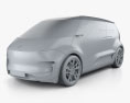 Porsche Vision Renndienst 2019 3d model clay render