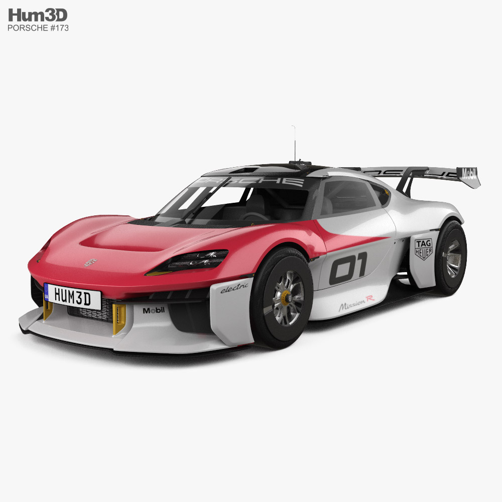 Porsche Mission R 2021 3D 모델 