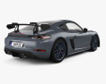 Porsche Cayman 718 GT4 RS 2022 3Dモデル 後ろ姿