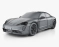 Porsche Taycan GTS 2021 3Dモデル wire render