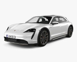 Porsche Taycan 4S Cross Turismo 2021 3D 모델 