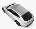 Porsche Taycan 4S Cross Turismo 2021 3d model top view