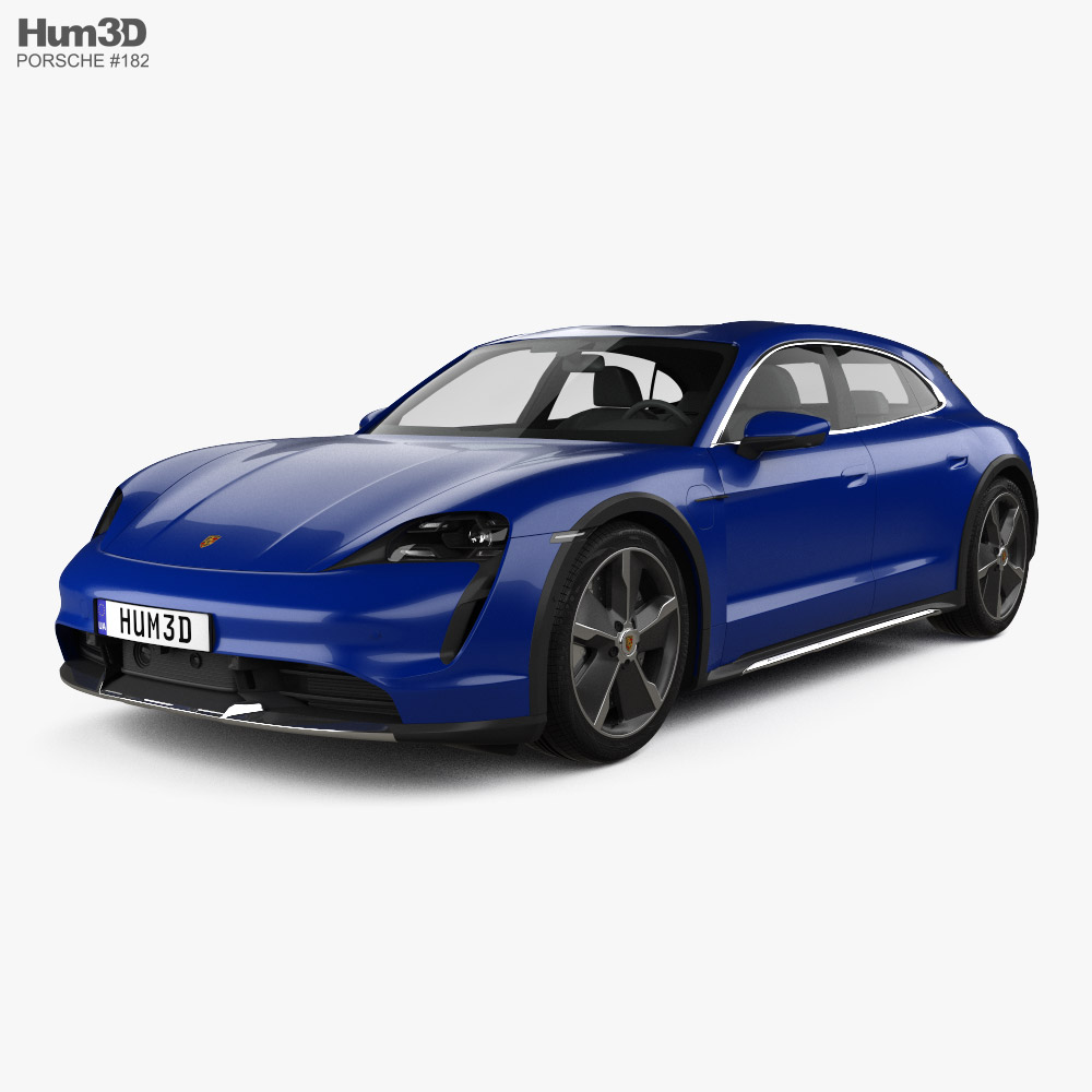 Porsche Taycan Turbo Cross Turismo 2021 3D模型
