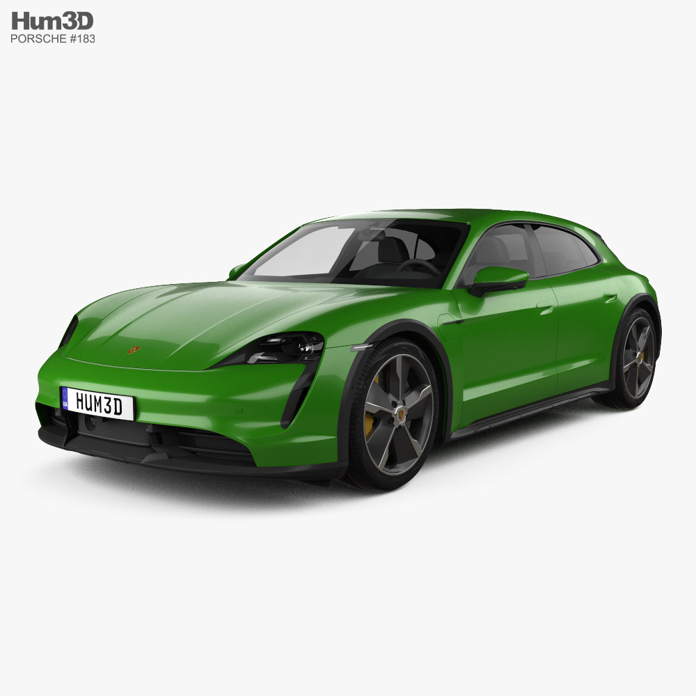 Porsche Taycan Turbo S Cross Turismo 2021 3D模型