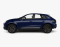 Porsche Macan T 2023 3d model side view