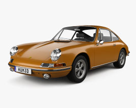 Porsche 911 S coupe 1970 3D model