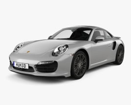 Porsche 911 Turbo with HQ interior 2012 3D model