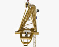 Potain Tower Crane MDT 389 2019 3D-Modell Vorderansicht