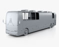 Prevost X3-45 Entertainer Autobus 2011 Modèle 3d clay render