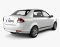 Proton Saga FLX 2013 3d model back view