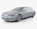 Proton Perdana Grand リムジン 2004 3Dモデル clay render