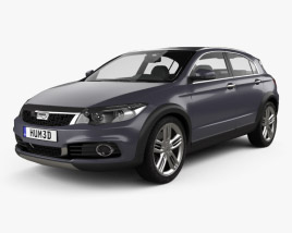 Qoros 3 Cross hybrid 2016 3D model