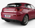 Qoros 3 hatchback 2016 3d model
