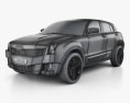 Qoros 2 SUV PHEV 2016 3d model wire render