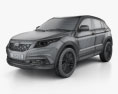 Qoros 5 SUV 2019 3D模型 wire render