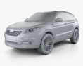 Qoros 5 SUV 2019 3d model clay render