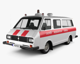 RAF 2203 Latvija Ambulance 1975 3D model