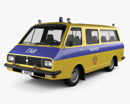 RAF 2203 Latvija Militia 1975 3D model