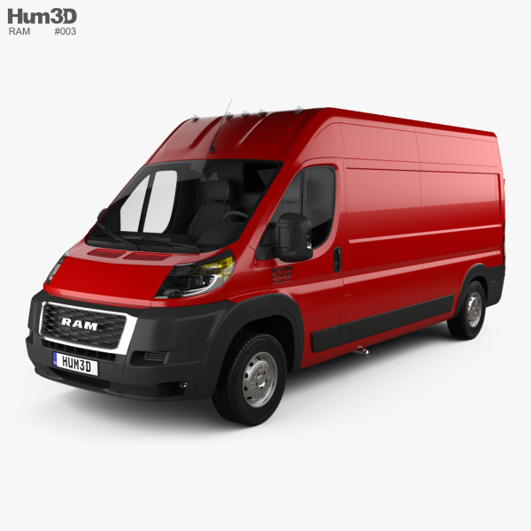 Ram ProMaster Cargo Van L3H2 2022 3D模型