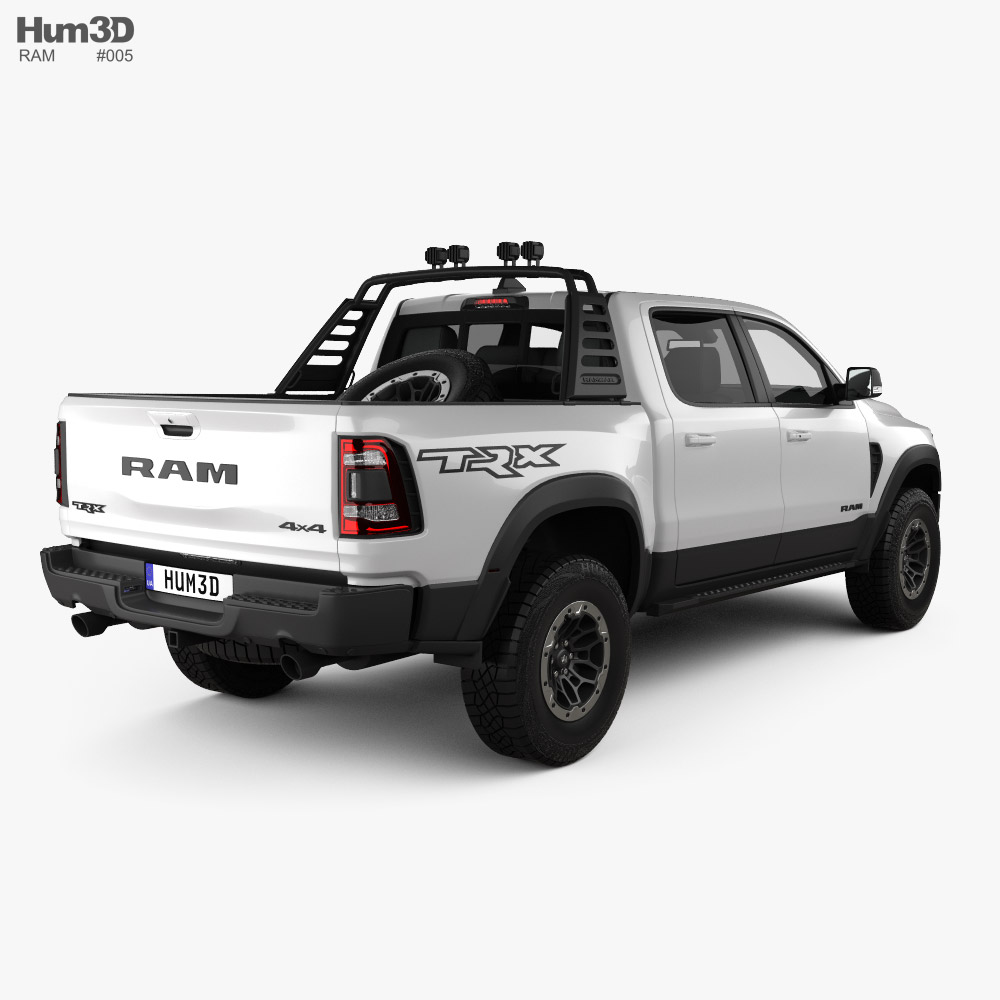 Ram 1500 Crew Cab TRX Mopar Performance Parts 2020 3d model back view