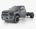 Ram 3500 Single Cab Chassis Tradesman DRW 84CA 2021 3d model wire render