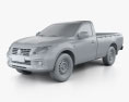 Ram 1200 Single Cab ST 2017 3d model clay render
