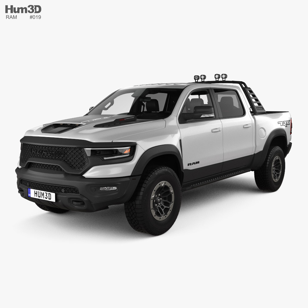 Ram 1500 Crew Cab TRX Mopar Performance Parts з детальним інтер'єром 2020 3D модель