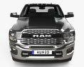 Ram 3500 Crew Cab Long Bed Dually Limited 2021 3d model front view