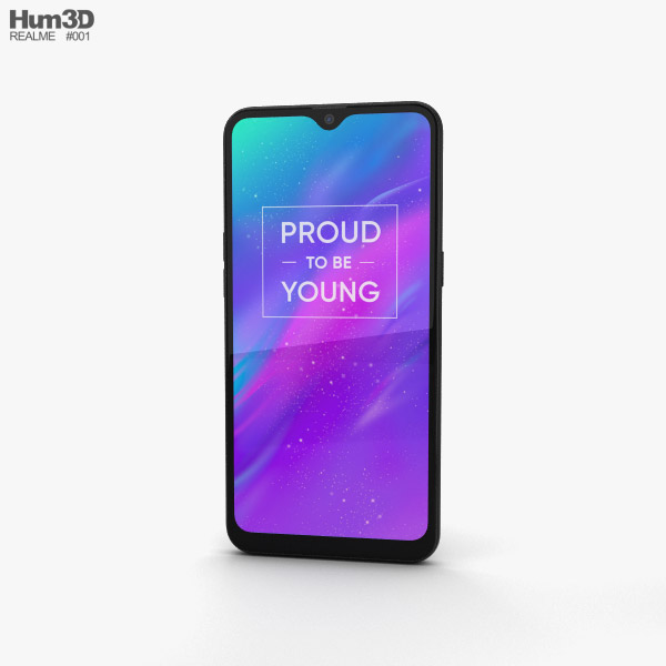 Realme 3 Black 3D model
